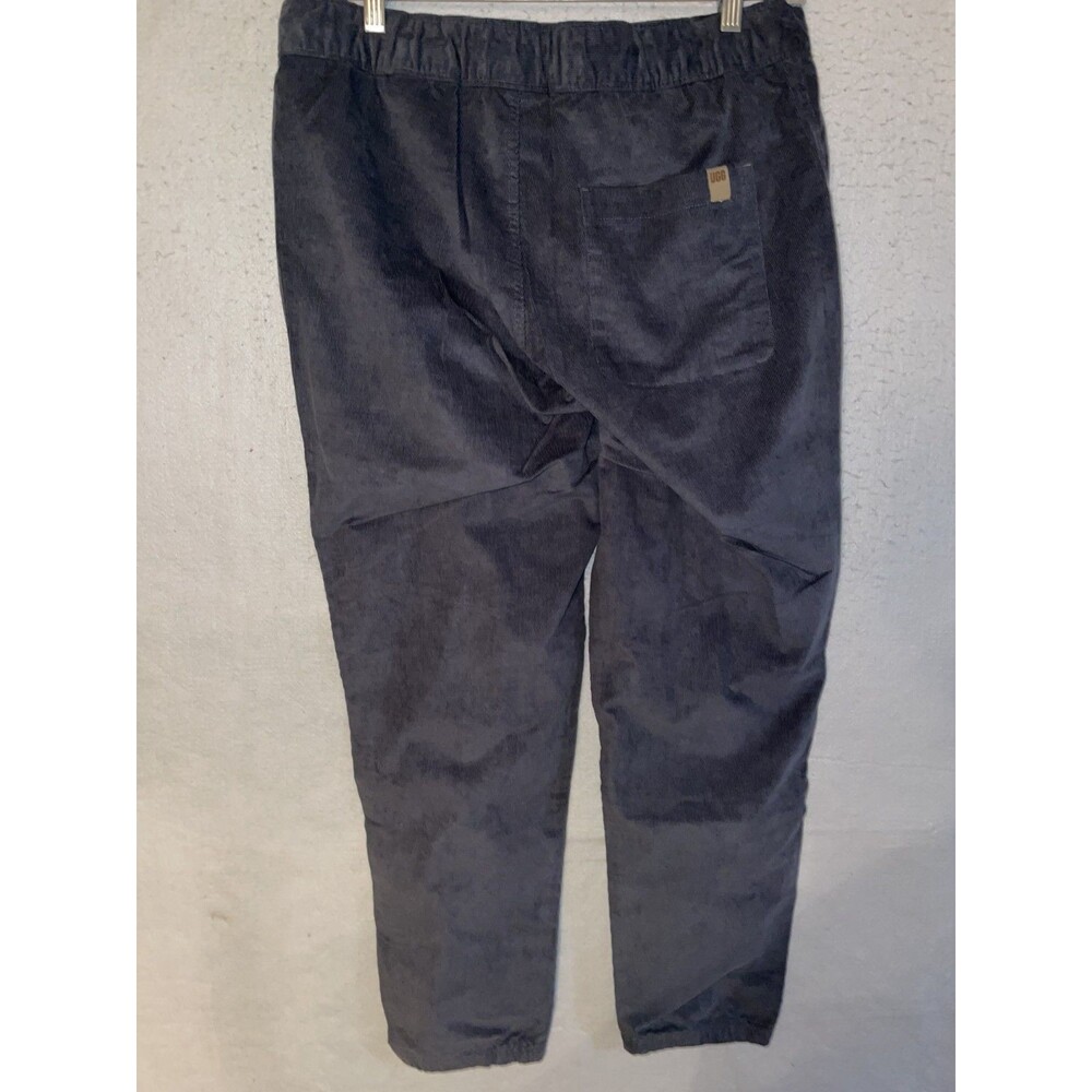 UGG Corduroy Vernon Joggers Men's L Gray Drawstring Button Pants 36x29 NWT